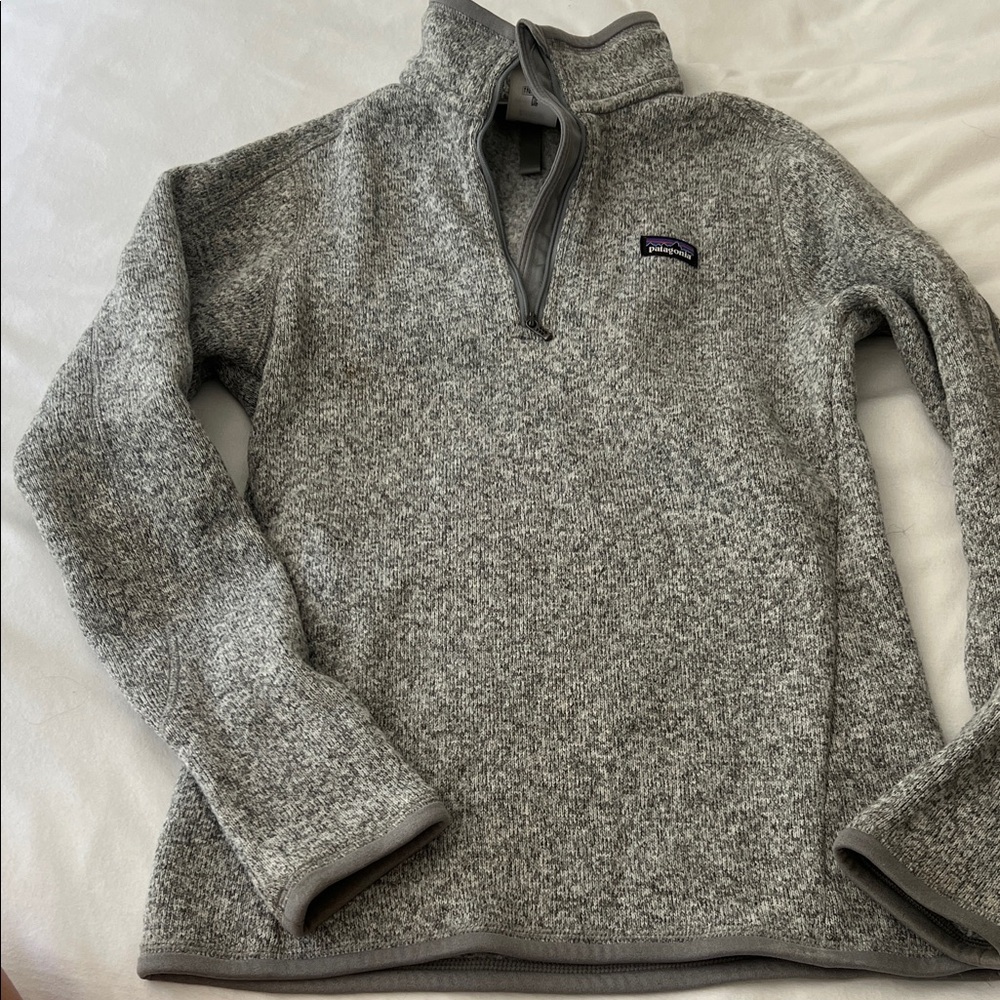 Patagonia Heathered Gray Fleece Pullover